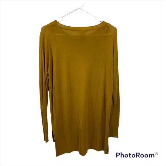 H&M Oversized Mustard Colored Lightweight Tunic Sweater Size Small - Picture 5 of 8